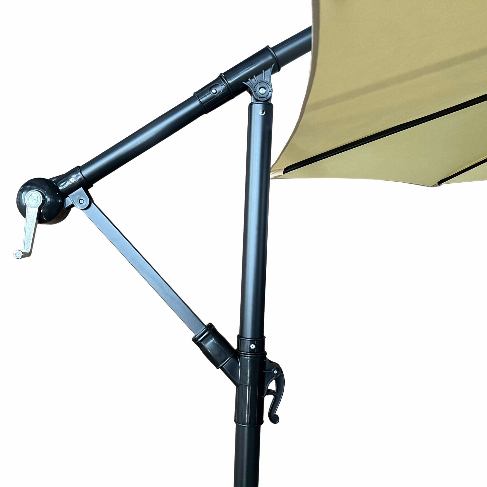 Parasol de jardin ASTER avec protection UV beige, Poids 12,1 kg Dimensions L300 x l300 x H245 cm - 4