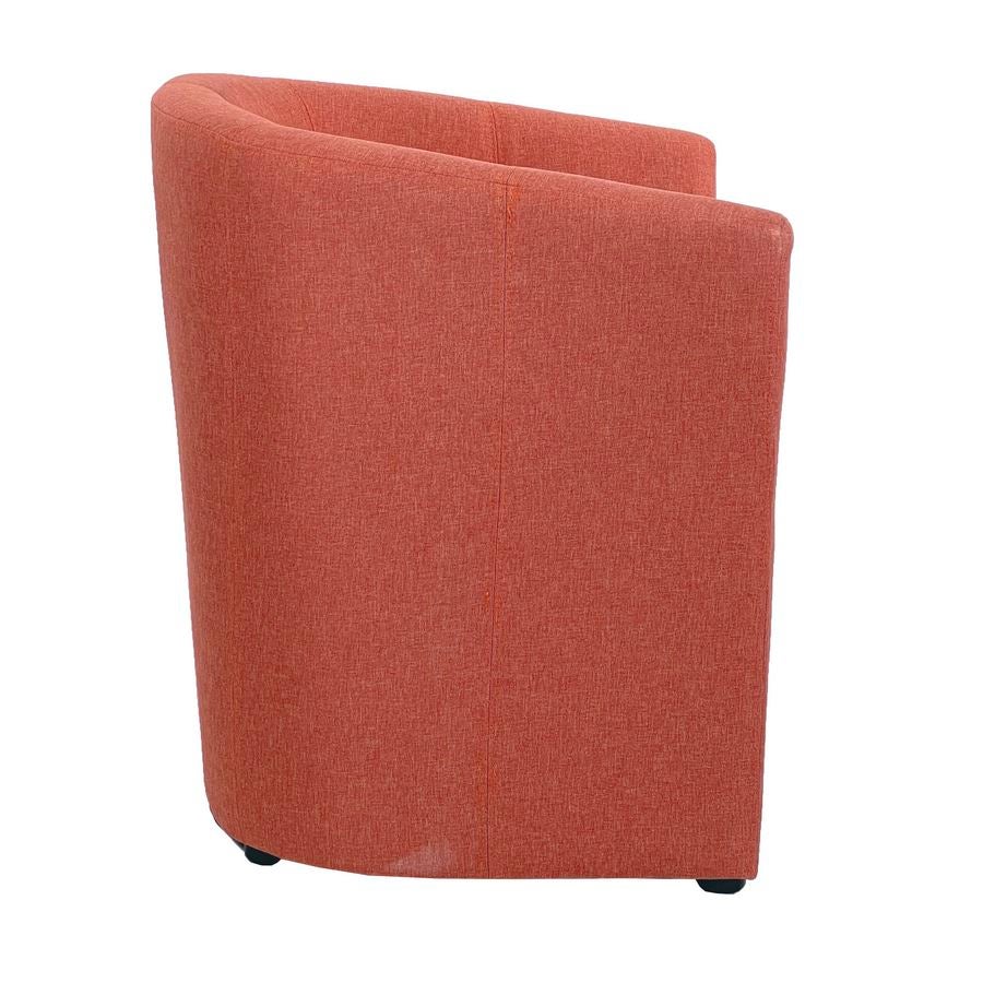 Poltrona in tessuto arancione 64x60x74 cm - 2