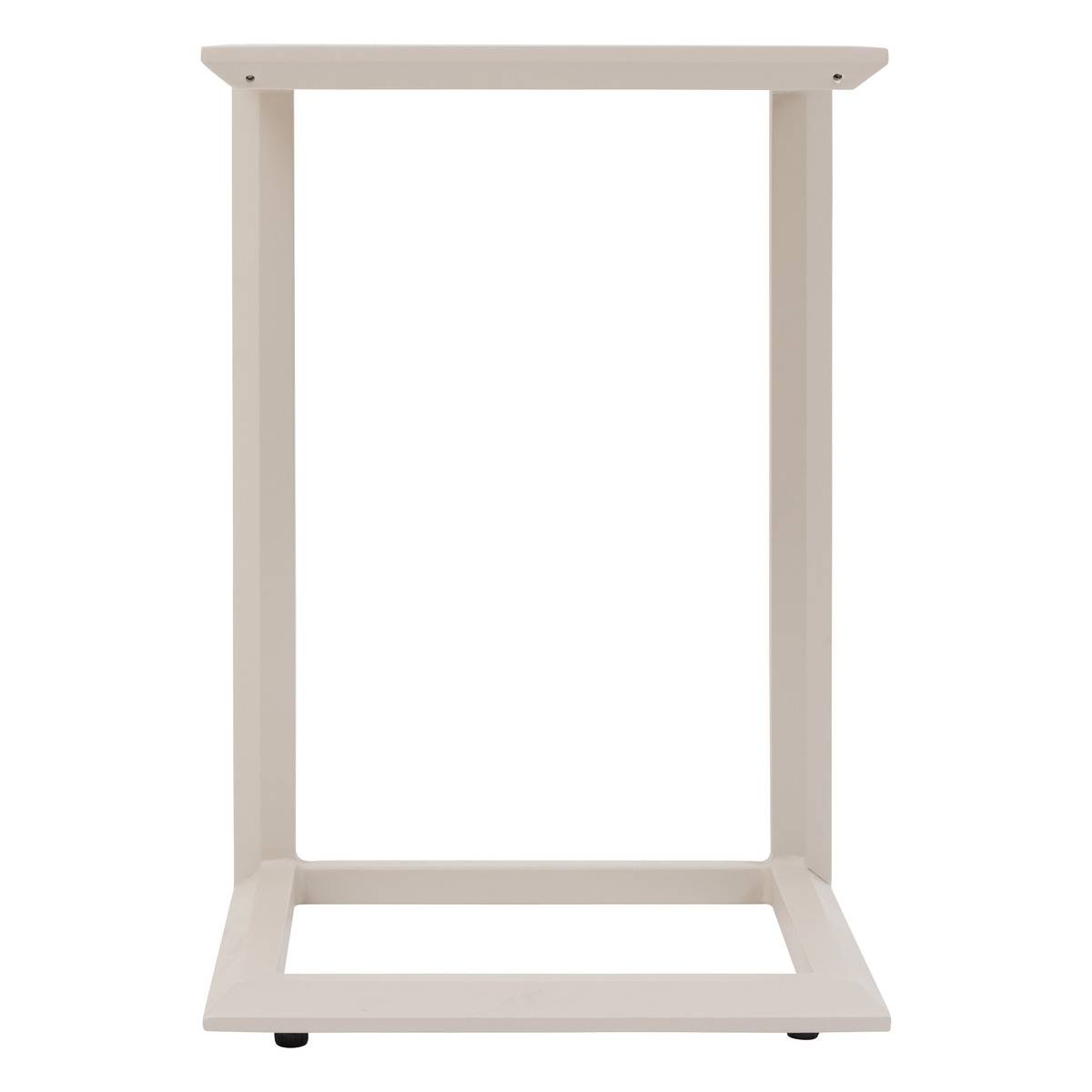 Table d'appoint d'extérieur carré en Aluminium Gris - 4
