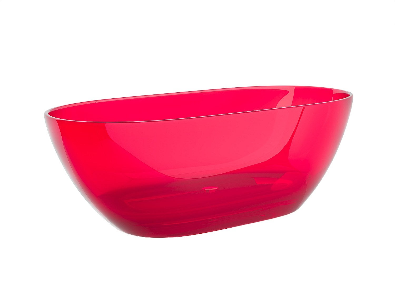 Baignoire îlot translucide - 160 x 72 x 56 cm - Résine - Rouge - 292 L - SPAVO - 2