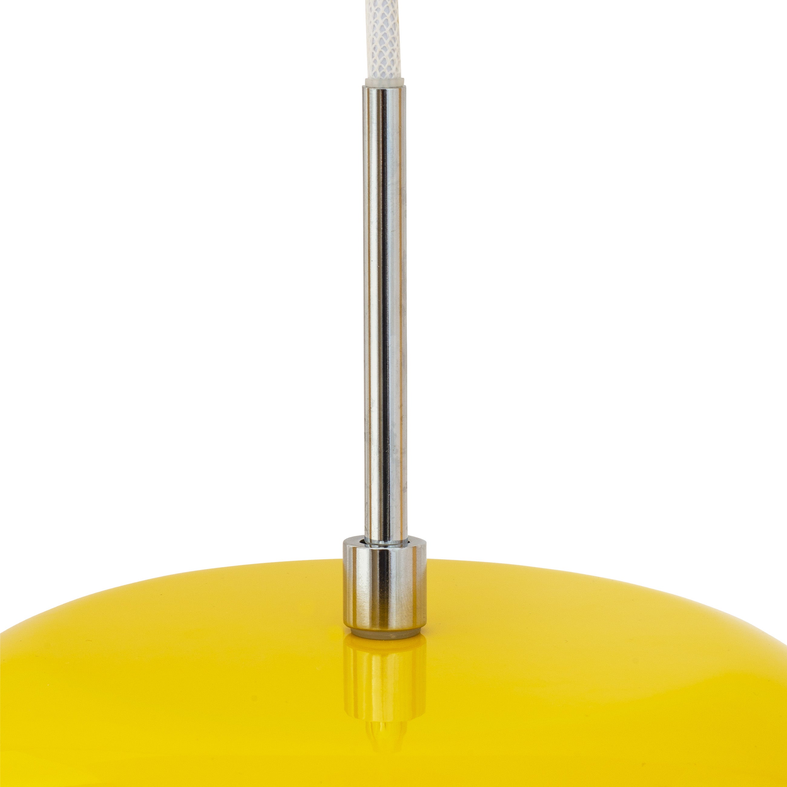 Suspension en verre et métal jaune, h 15 cm d 23 cm Haipot - DYBERG LARSEN - 4