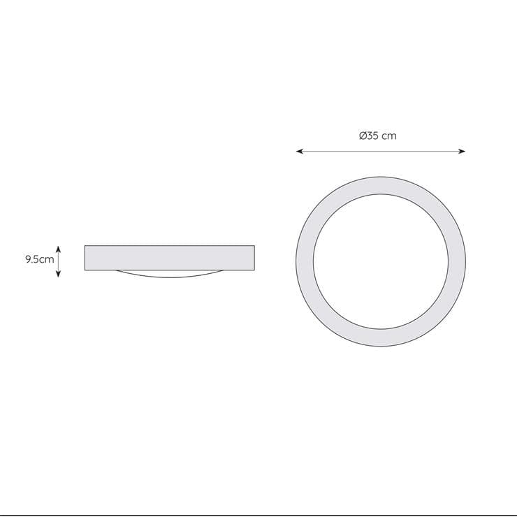 Fresh-plafonnier Rond De Salle De Bain Ø35cm - - 3
