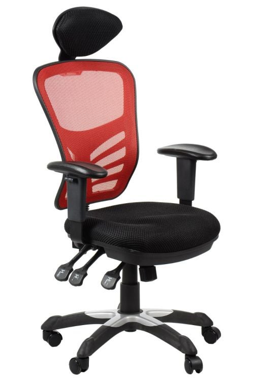 Fotel biurowy HG-0001H czerwony