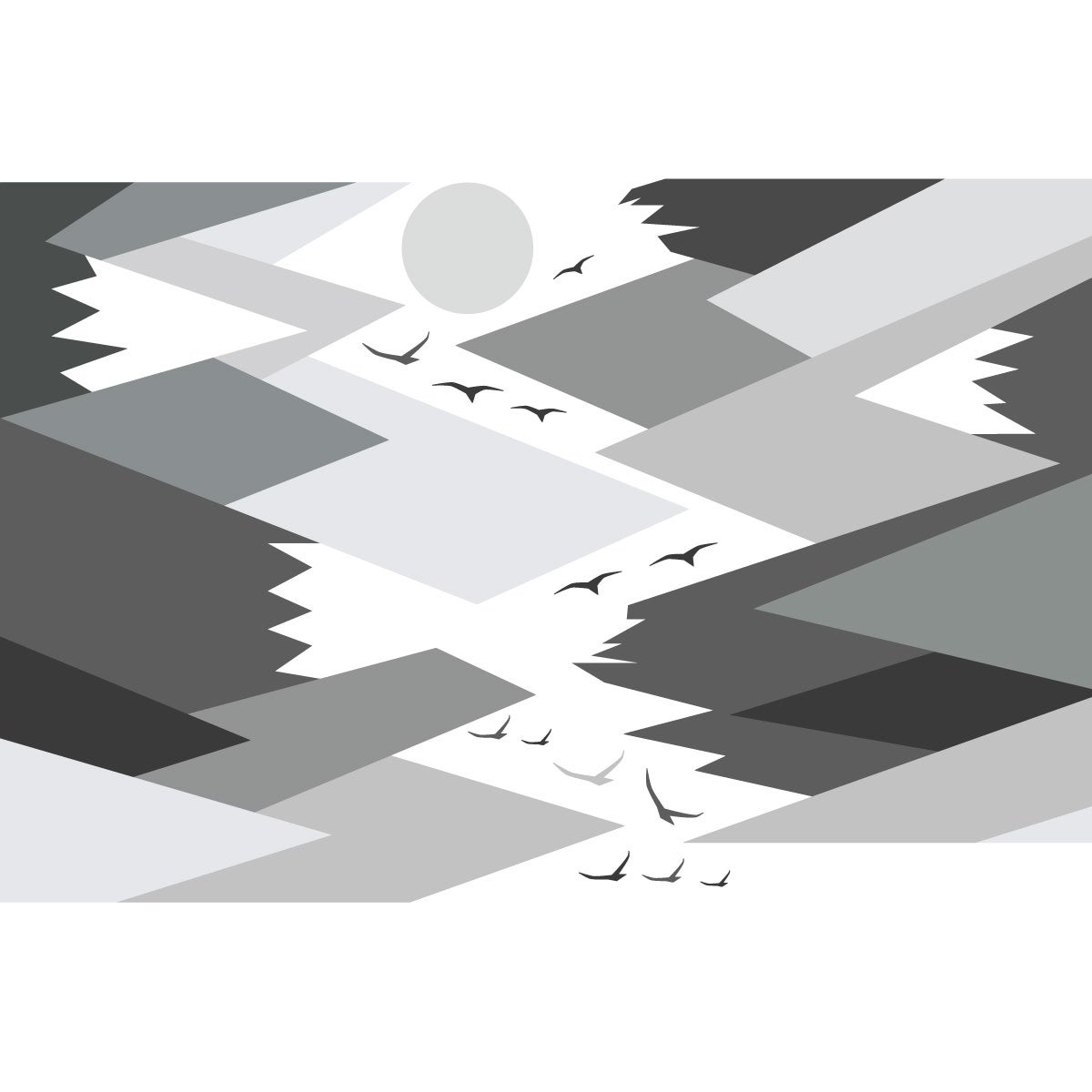 Adesivo bambino di montagna scandinavo rebeka - Sticker adesivo - adesivi murali - 90x135cm - 4