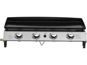 Plancha gaz 4 brûleurs "Jolly" - 10 Kw - Gris