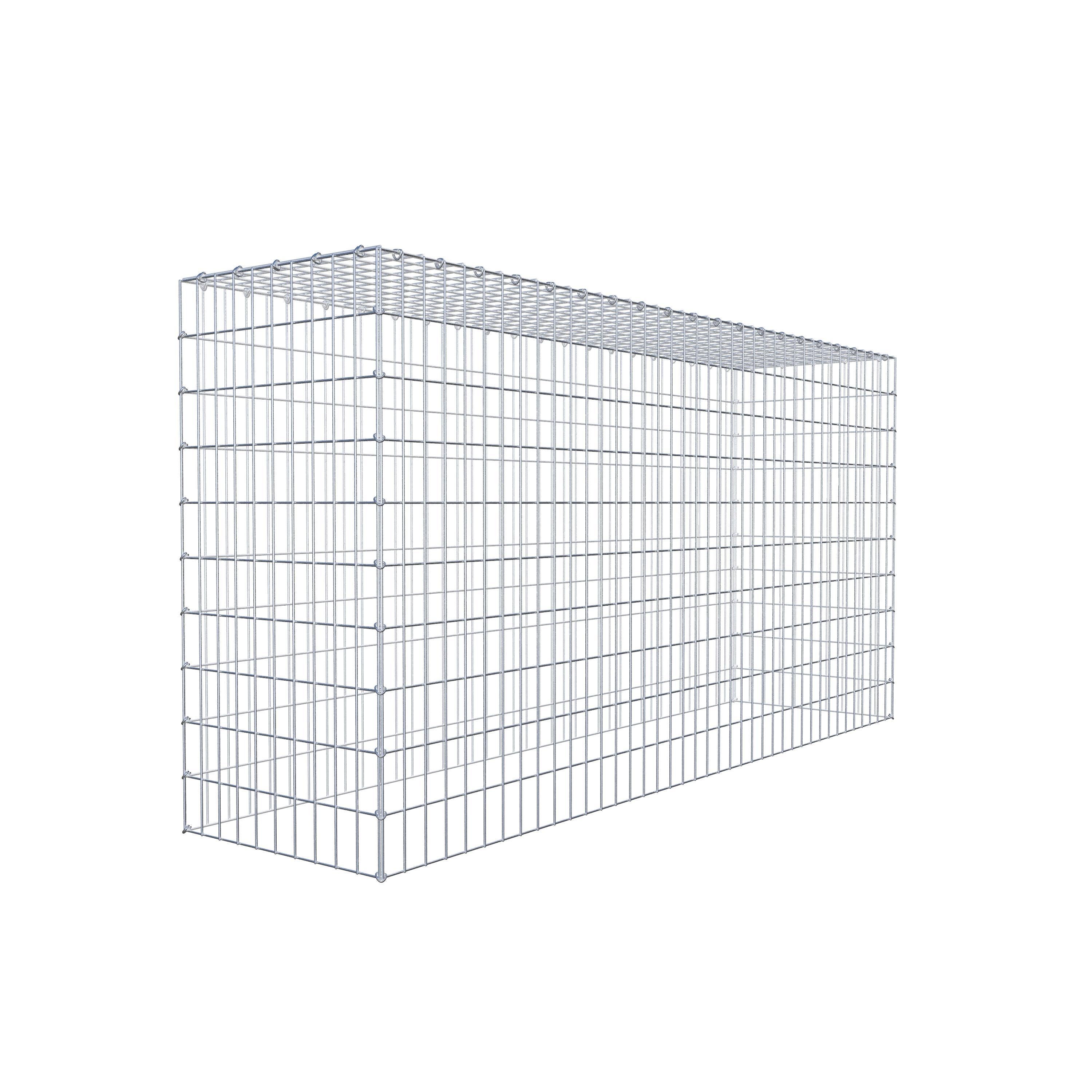Gavión para apilar en acero galvanizado 200x100x50cm (LxAxP), malla 5 x 10cm, Anillo en C, sin rejilla inferior - 9