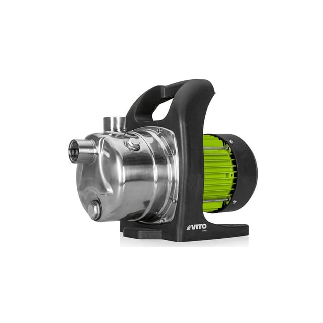 Motopompe à évacuation eau 800W Pompe d'arrosage jardin 3000 L/h Pompe transfert eau claire Particules 1mm max VITO