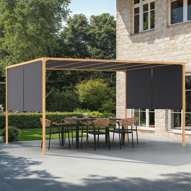 VidaXL Bois Pin Massif Pergola de Jardin avec Jardinière Arche de Pergola Décoration Entrée Allée de Jardin Patio 316392 - Jardin