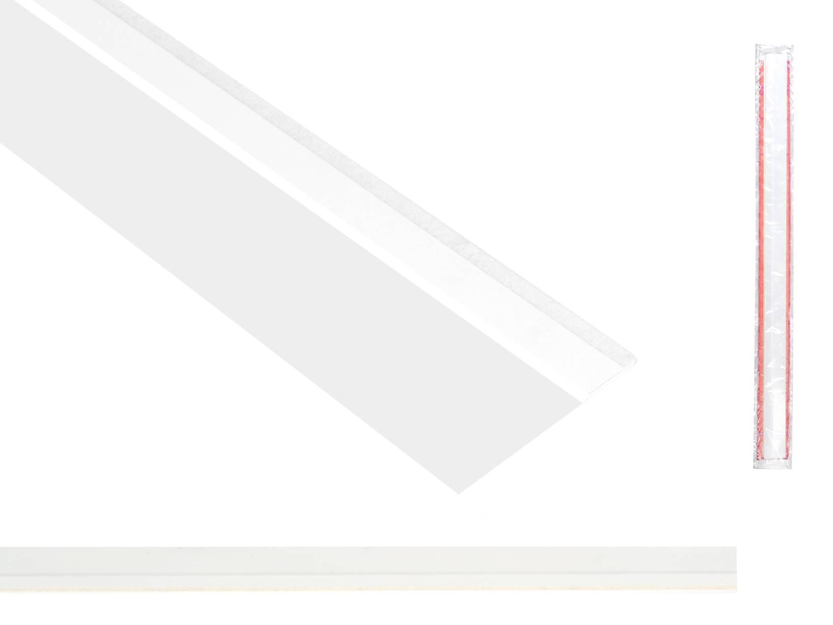 Paraspifferi Per Porte In Silicone 93 Cm - Bianco - Per Spessori 3,5-4,6 Cm - Anti Rumore E Freddo - Foto 8