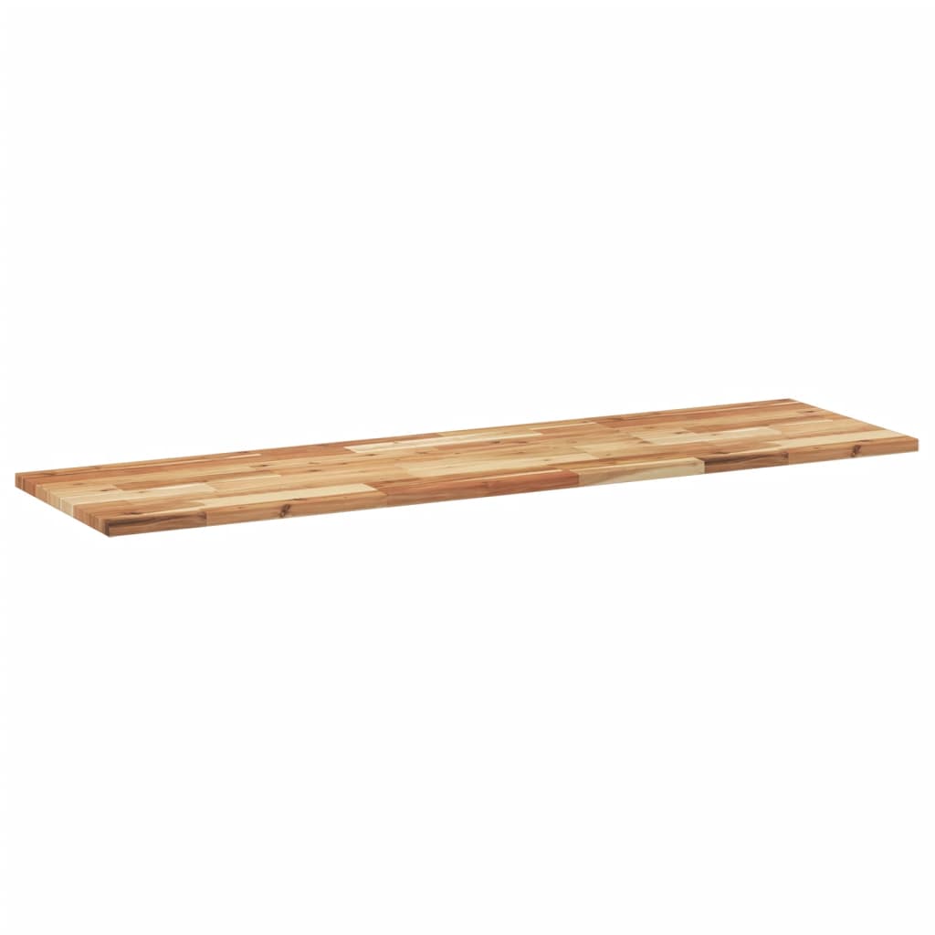 Plateau De Table Rectangulaire En Bois D'acacia Massif 160x40x3,8 Cm