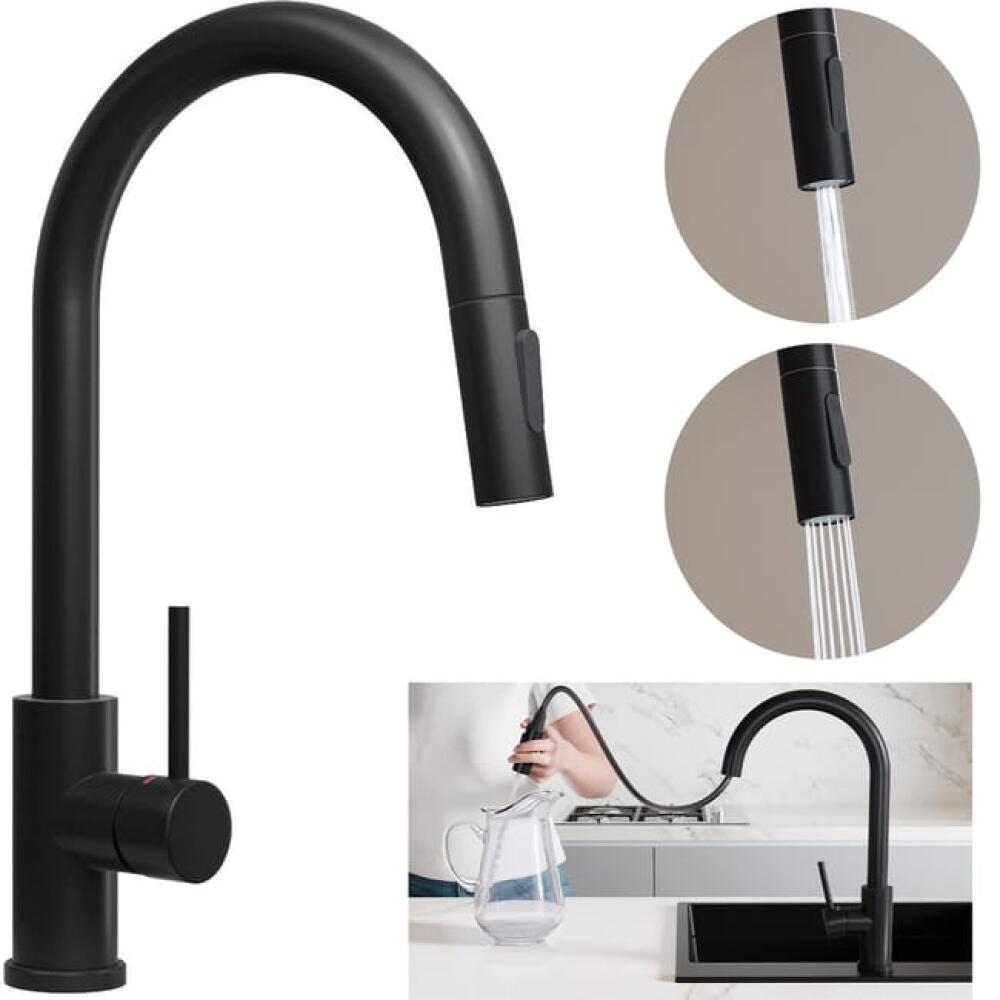 Bateria łazienkowa w kolorze szczotkowanej szarości, regulowana bateria umywalkowa z mieszaczem do ciepłej i zimnej wody i kwadratowym uchwytem