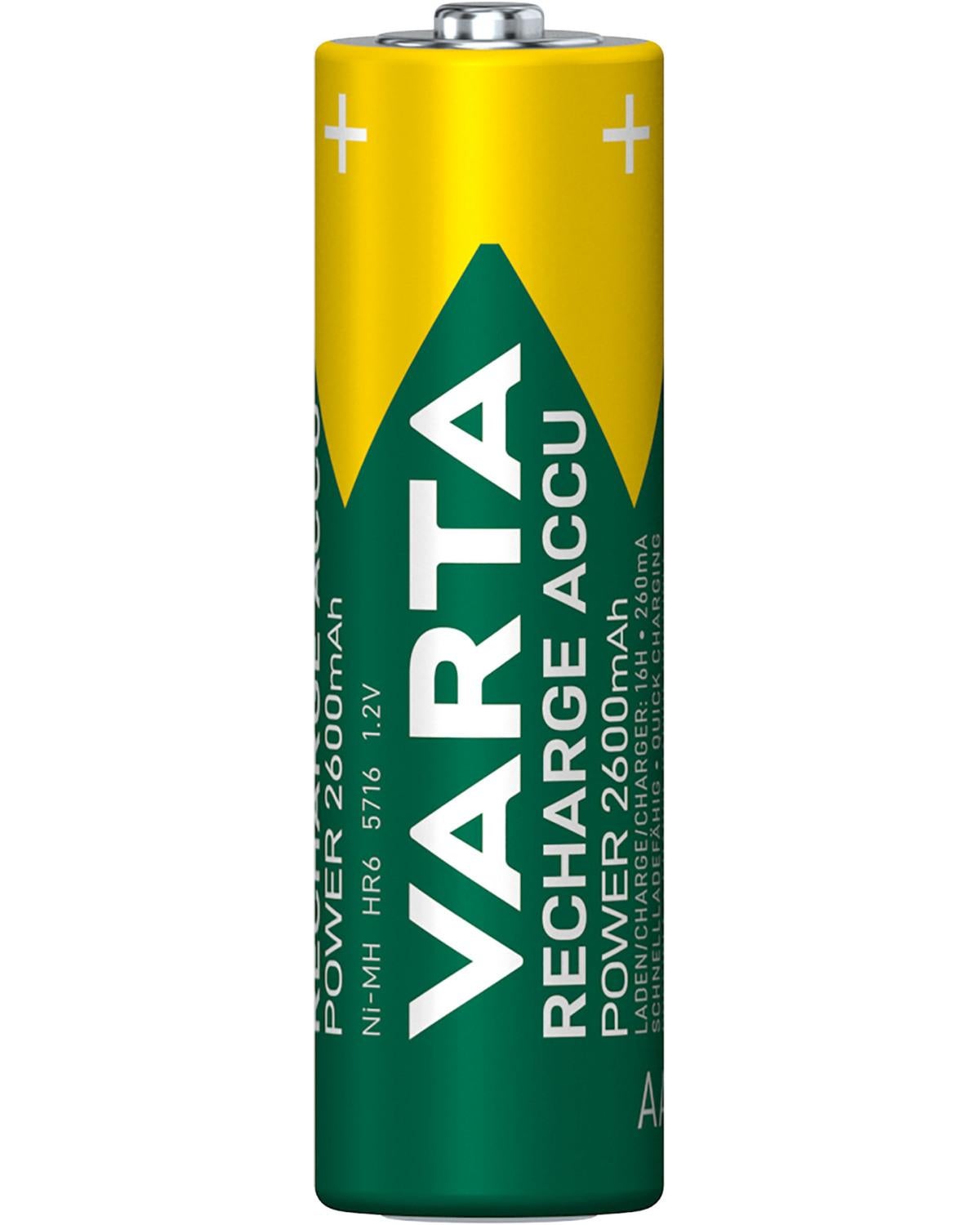 4 Piles LR06 VARTA AA Accu Power Rechargeables 2600mAh - 3