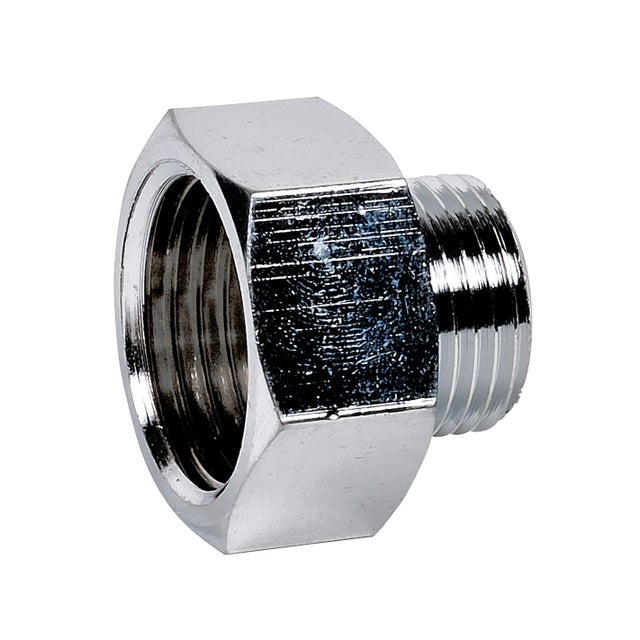 Mamelon réduit laiton chromé à visser FM - Diamètre : F3/4'' - M1/2''- réf : 24292 - Sanitaire-distribution