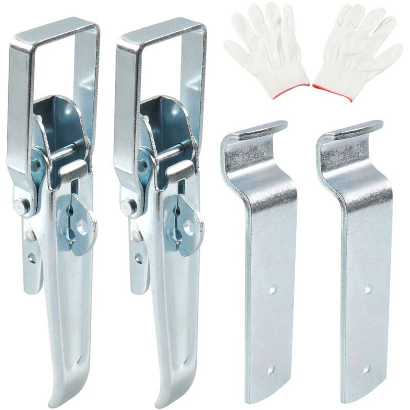 Lot De 2 Fermetures Excentriques Galvanis es 210 Mm Avec Gants 