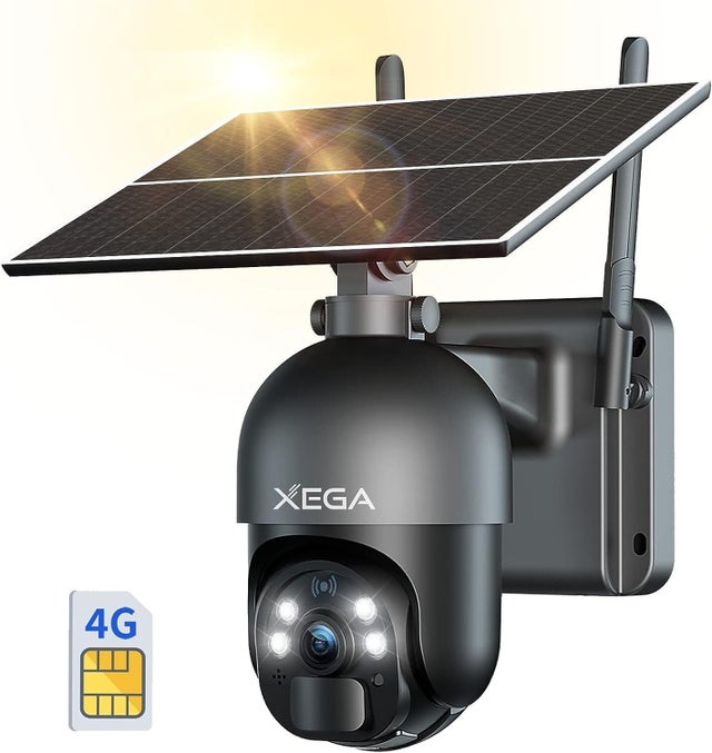 Caméra Surveillance Extérieure AOQEE Sans Fil 2K – Batterie – Batterie – Exterieur