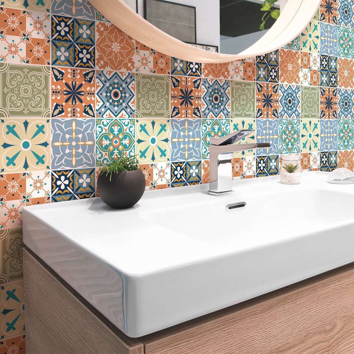 9 adesivi piastrelle zorina - Sticker adesivo - adesivi murali - 9stickers10x10cm - 5