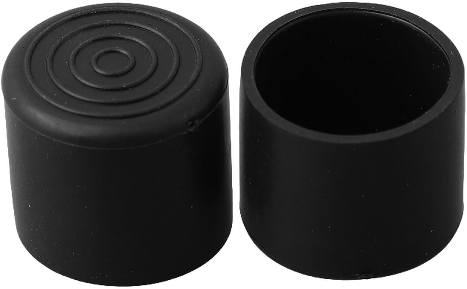 Lot de 20 embouts de chaise en caoutchouc pour pieds de table de sol, évite les rayures, matériau PVC noir (22 mm) - 4