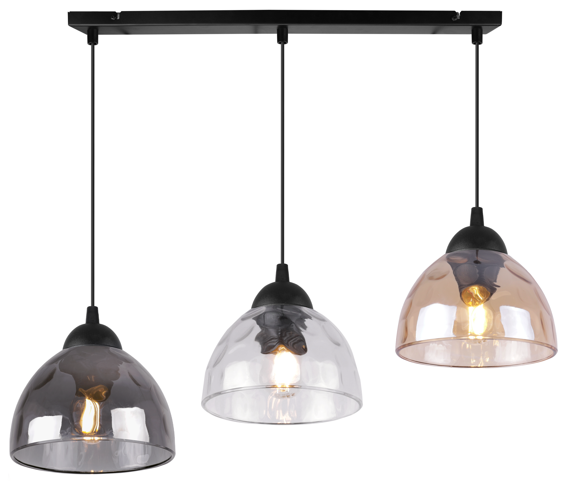 Lampa sufitowa wisząca Venice modern 3xE27 klosz półokrągły weilokolorowy Light Home LH - 8