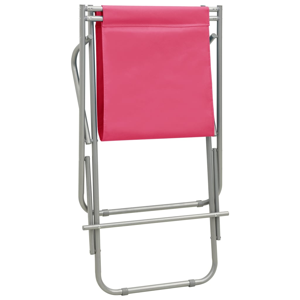 Chaises à bascule 2 unités en acier rose – ComfortXL - 8