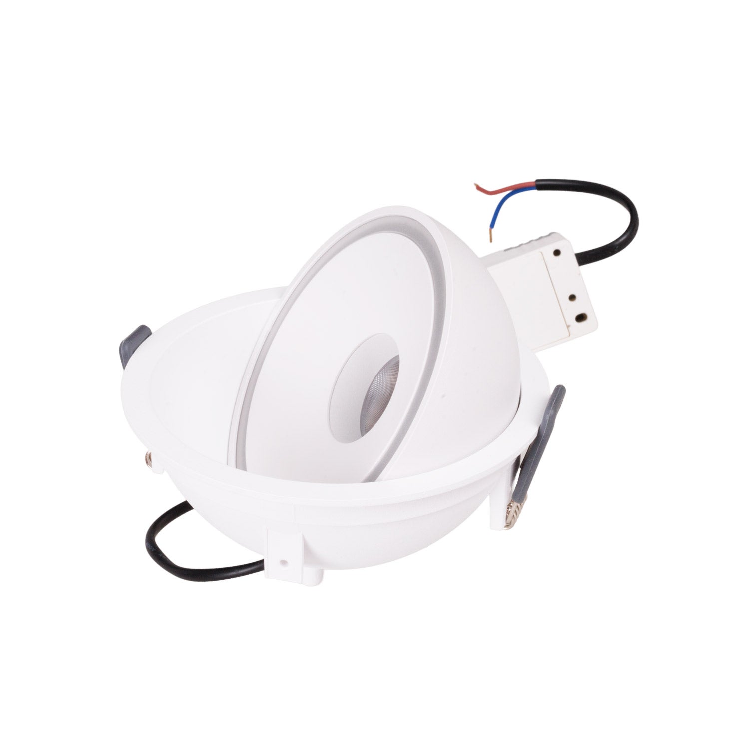 Oprawa wpuszczana LED VECTOR 10W 3000K 614lm aluminium biała wym:6,2x12x12cm IP20 Maxlight
