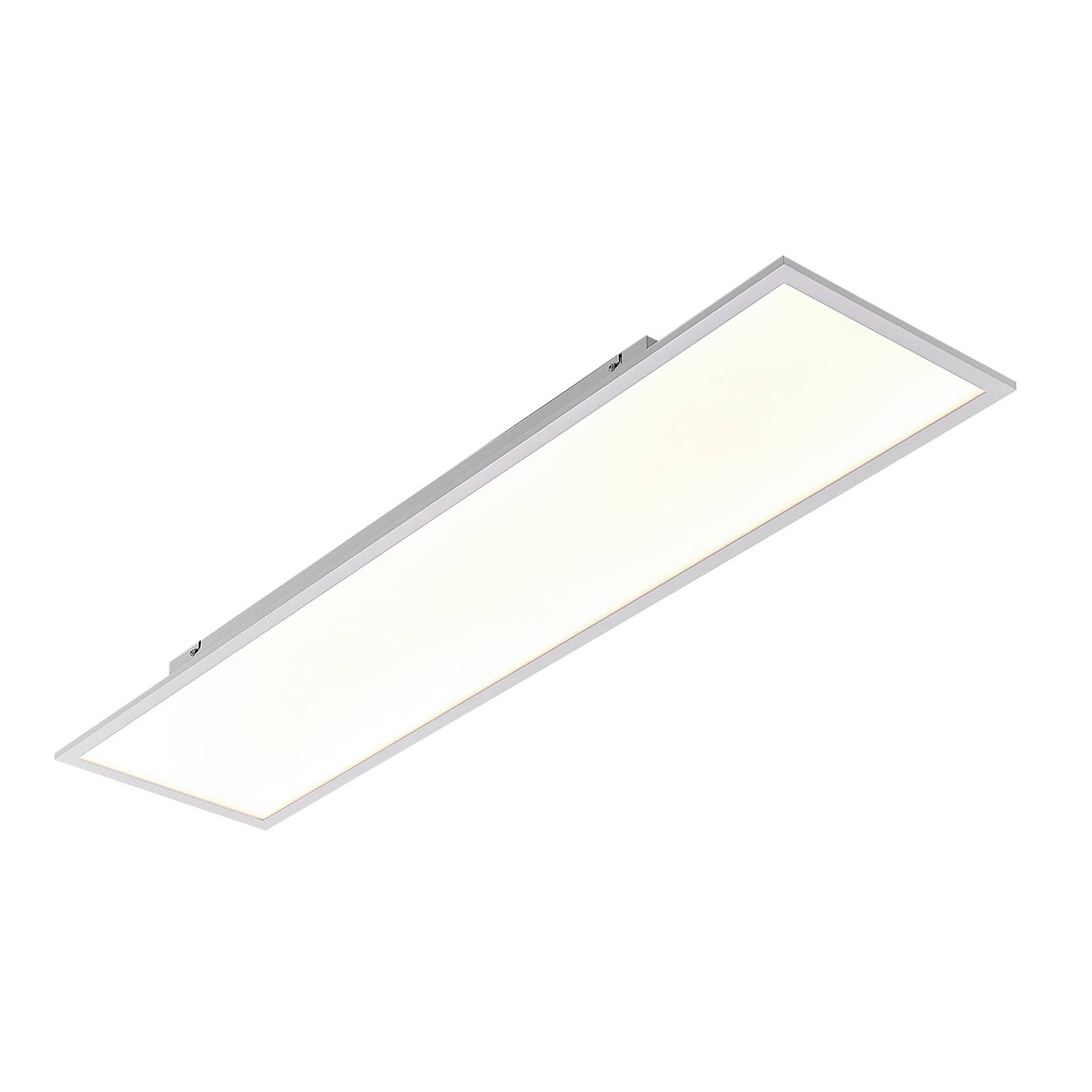 Luminaria Rectangular Led Lindby Panneau LED Quais, 30 x 120 cm, blanc, aluminium, 4.000K ...