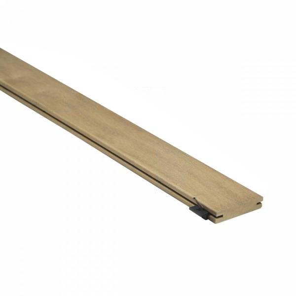 Lame de terrasse en bois exotique itauba 21*100*2150mm ou 2m15 gamme Cap Ferret très durable classe 5