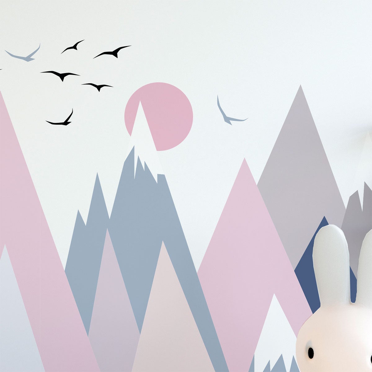 Stickers enfant montagnes scandinaves ilonka 120 x 180 cm - 5