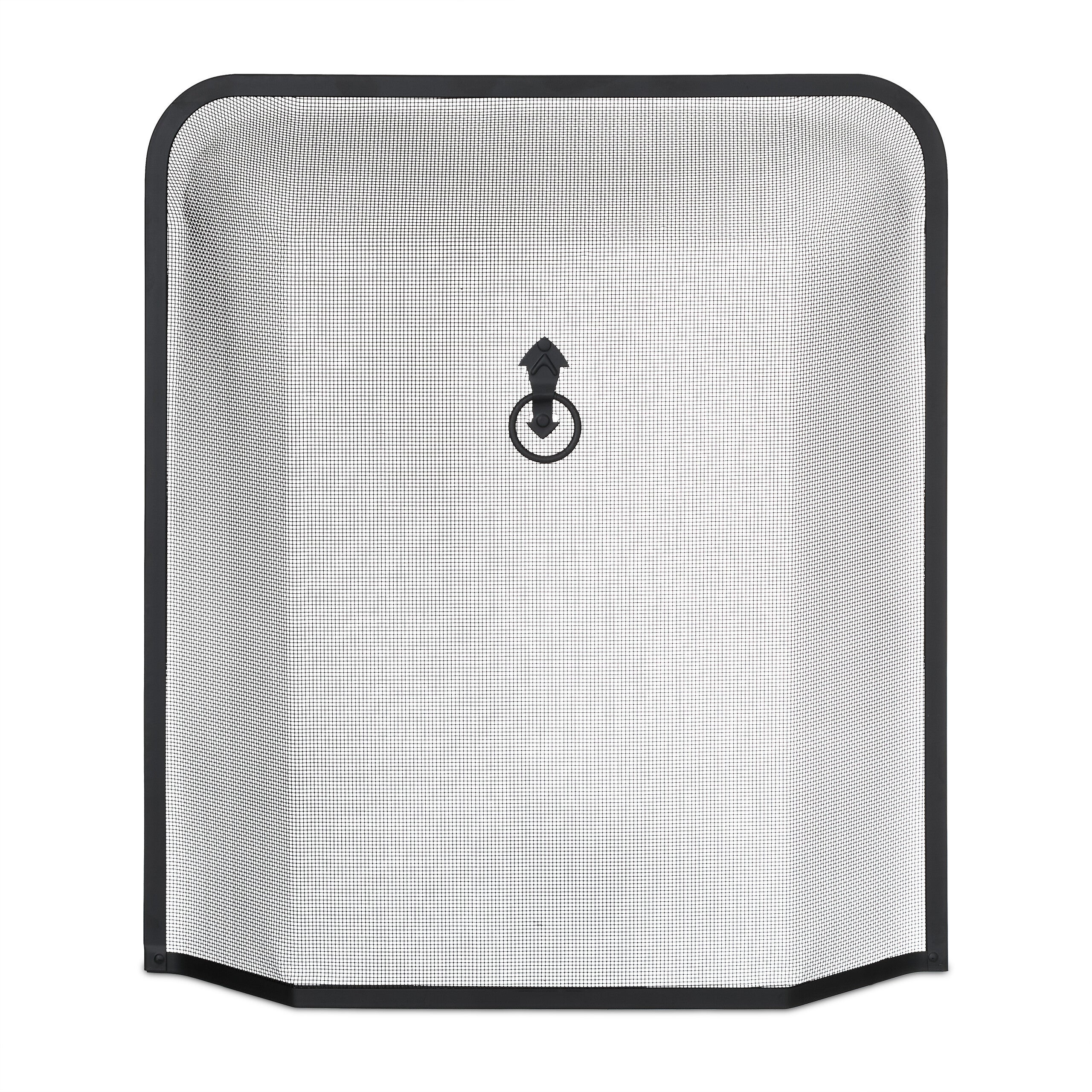 Griglia Parascintille Per Camino Relaxdays - 4 Pannelli, 54x97.5 Cm, Nero/Argento - Foto 3