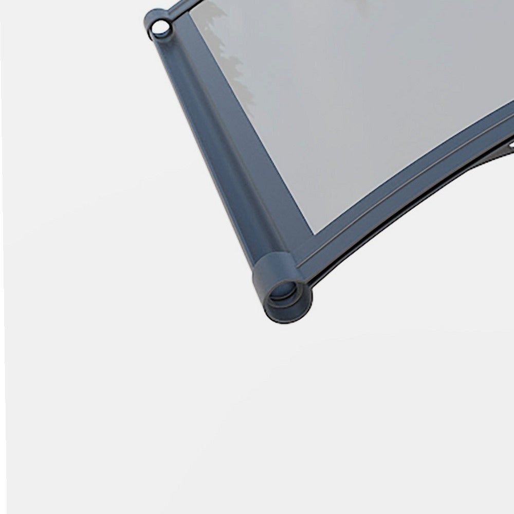 Marquise aluminium et polycarbonate WERKA PRO 80 x 120 cm - 4