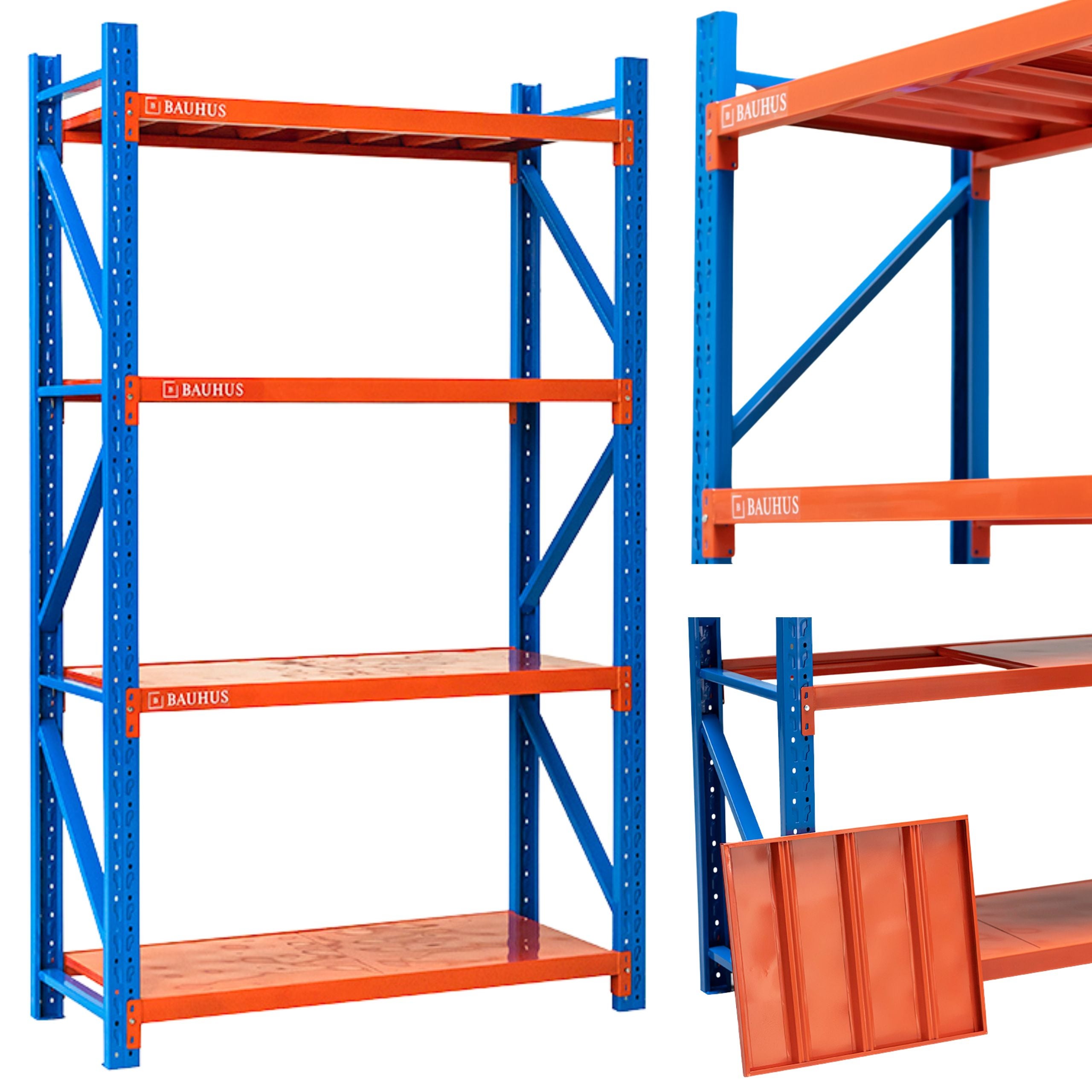 Regał Magazynowy Heavy Duty Modułowy RM46 250x150x60