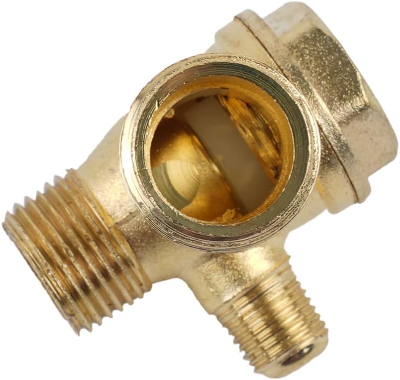 Tuyau Échappement 400mm + Clapet Anti-retour Alliage Zinc – Pièce Compresseur Air, 3 Ports - 5