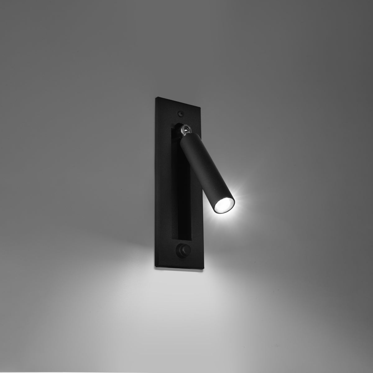Kinkiet ZARENEX czarny LED 3000K - 6.5x15x20cm Sollux