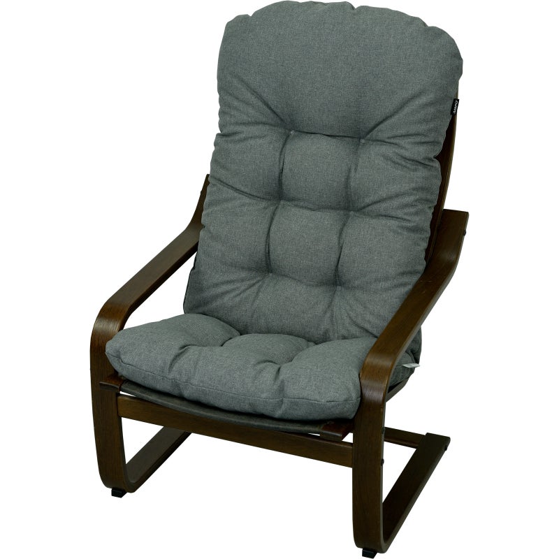 Poduszka na fotel drewniany Poang AMPO szary melanż 1 szt.