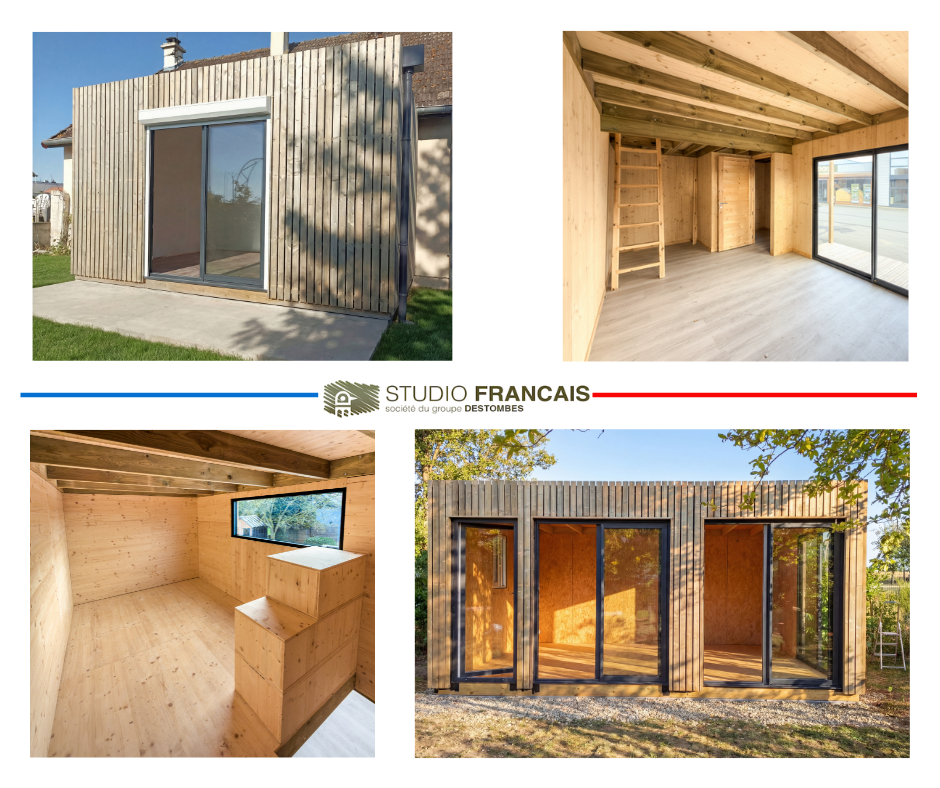 Dépendance jardin sans permis en bois 5,5 x 3,5 x 2,7 m avec plancher isolé - 7