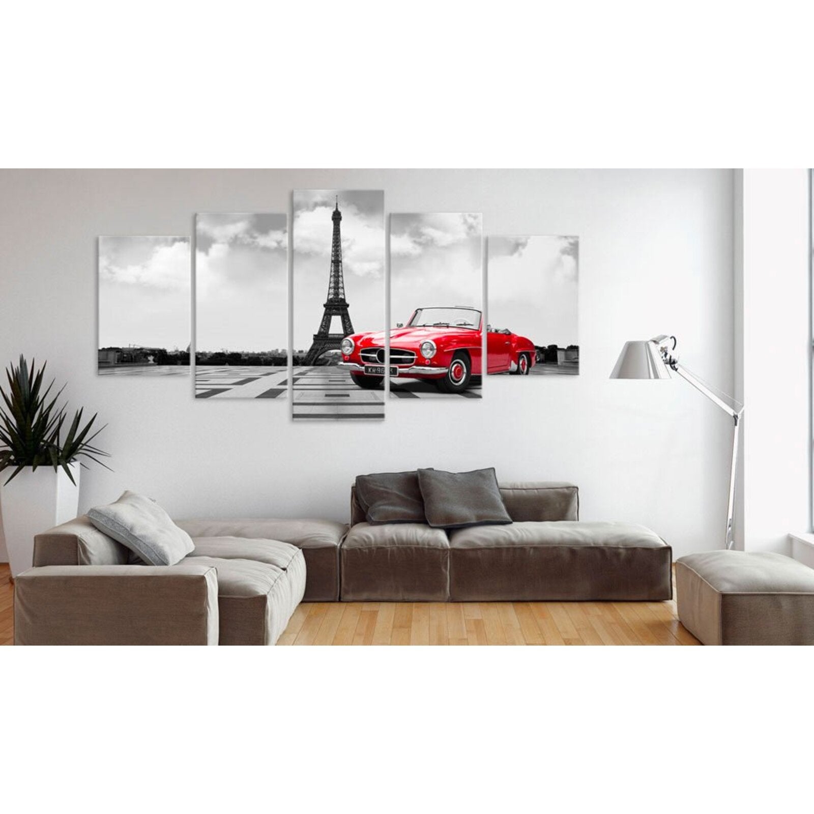 Tableau voiture parisienne - 100 x 50 cm - 2