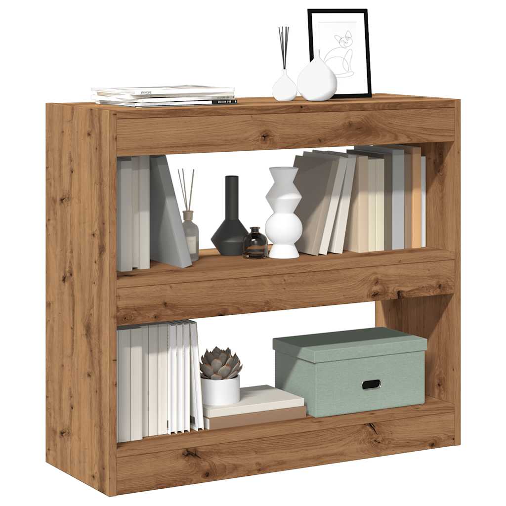 Bibliothèque Étagère Avec Portes En Bois D'Ingénierie - 40x24x52 Cm - Organisateur Salon Bureau - Style Vieux Bois