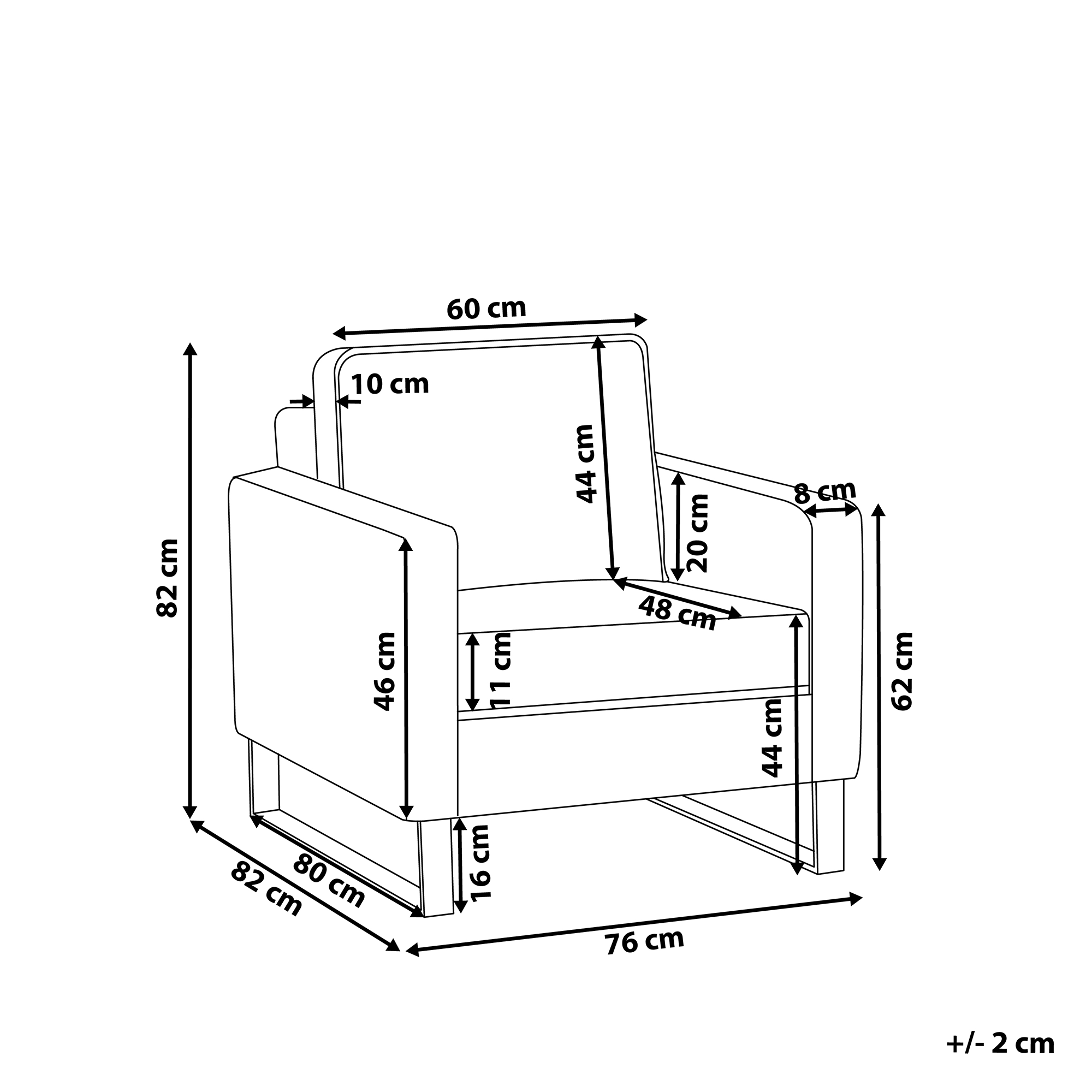 Poltrona VIND Velluto a coste Grigio chiaro - 3