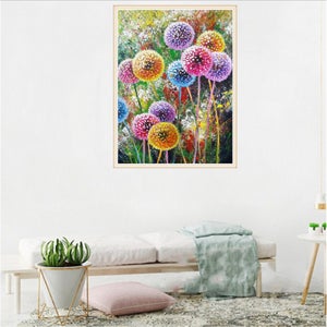 Kit Peinture Diamant 5D - Aurore Sur Montagne - 50 X 29 Cm - Strass Ronds, Toile Collante - Activité Déstressante Pour Adultes