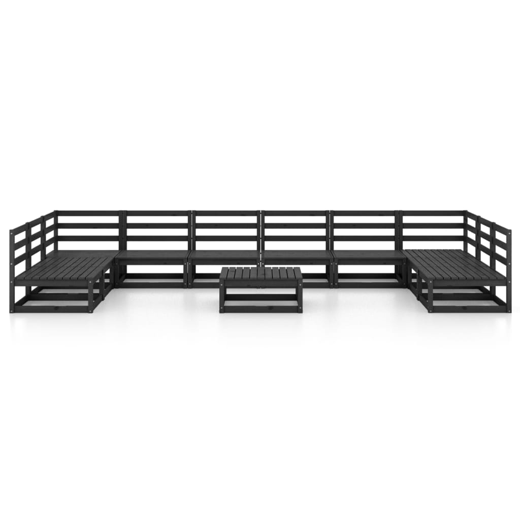 Salon de jardin 11 pcs Bois de pin massif 56 - 2