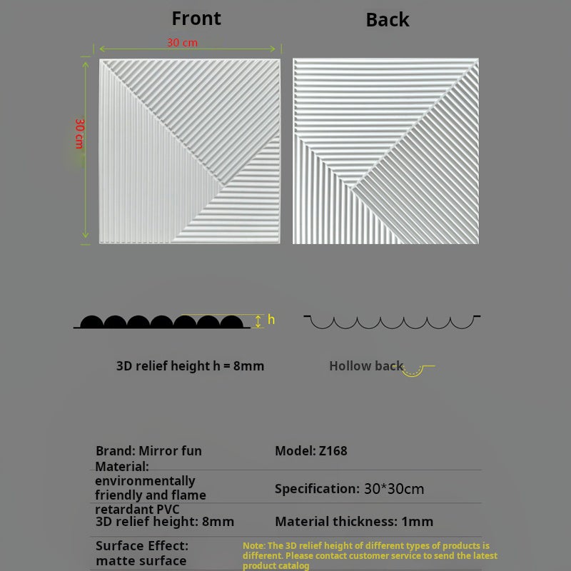 Panneau Mural 3D Acoustique - Lot de 12 - Ignifuge, Anti-Humidité, Anti-Tache - Décoration et Isolation pour Studio-Blanc-Sans support adhésif - 2