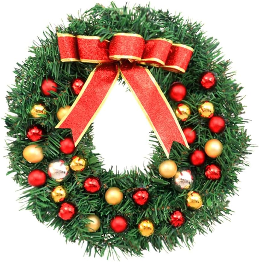 Couronne De Noël Artificielle, 30 Cm Couronne Noel Suspendues Pour