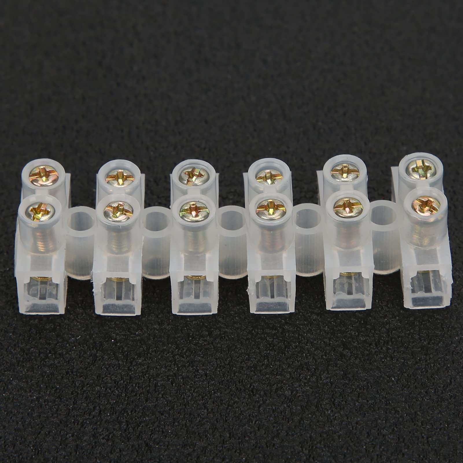 20 pezzi morsettiera striscia ignifuga passante connettore filo 10A forniture industriali (sei in sei out) - 7