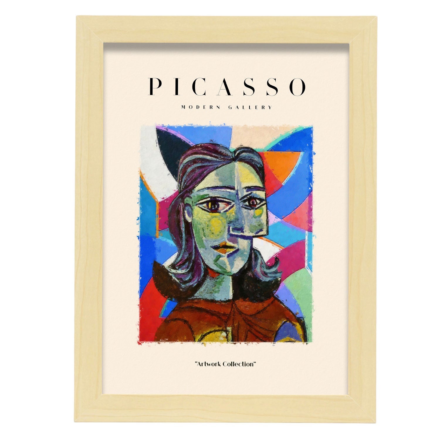 Póster de colección picasso 26 ilustraciones en estilo exhibición de arte surrealismo y cubismo para la decoración de interiores a3 con marco negro
