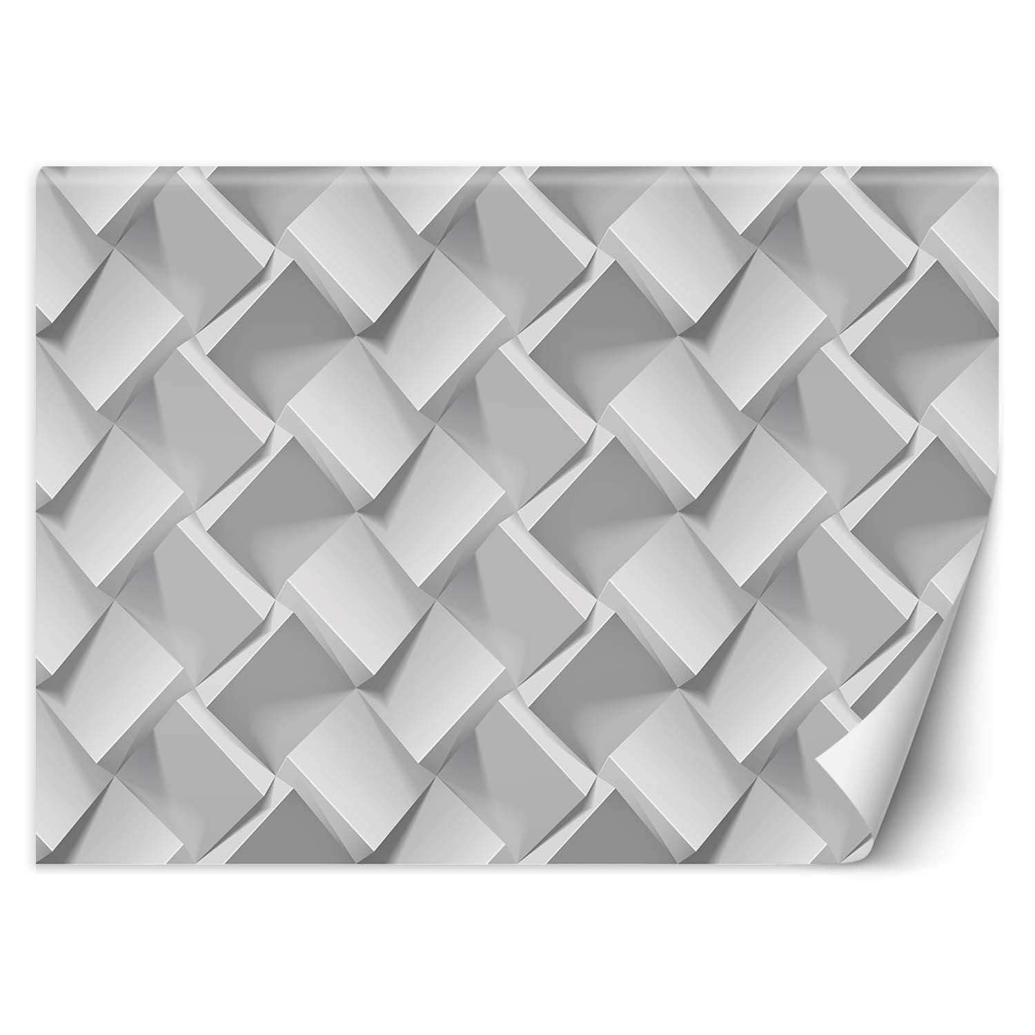 Fototapeta, Szara Iluzja 3D 150x105