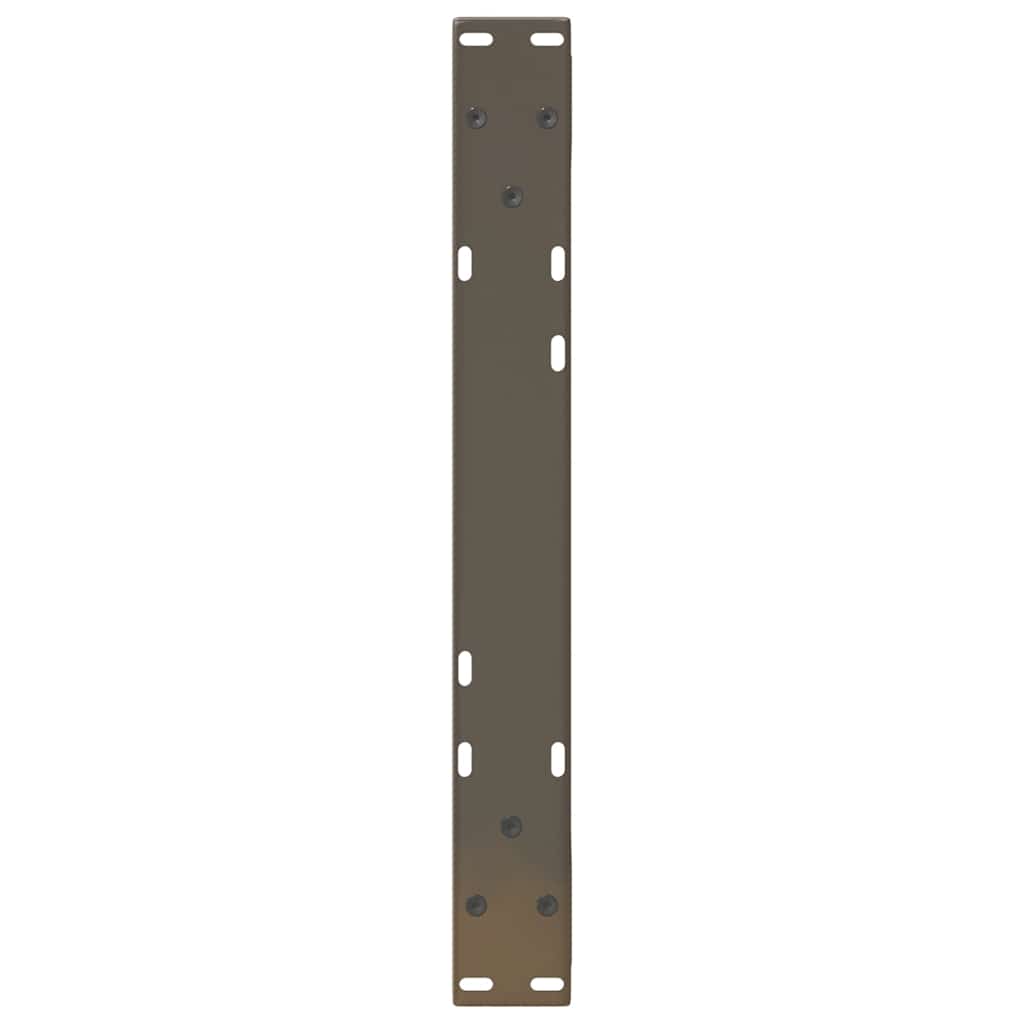 Pernas para mesa de centro 2 peças aço natural 60x(30-31,3)cm aço - COMFORTXL - 7