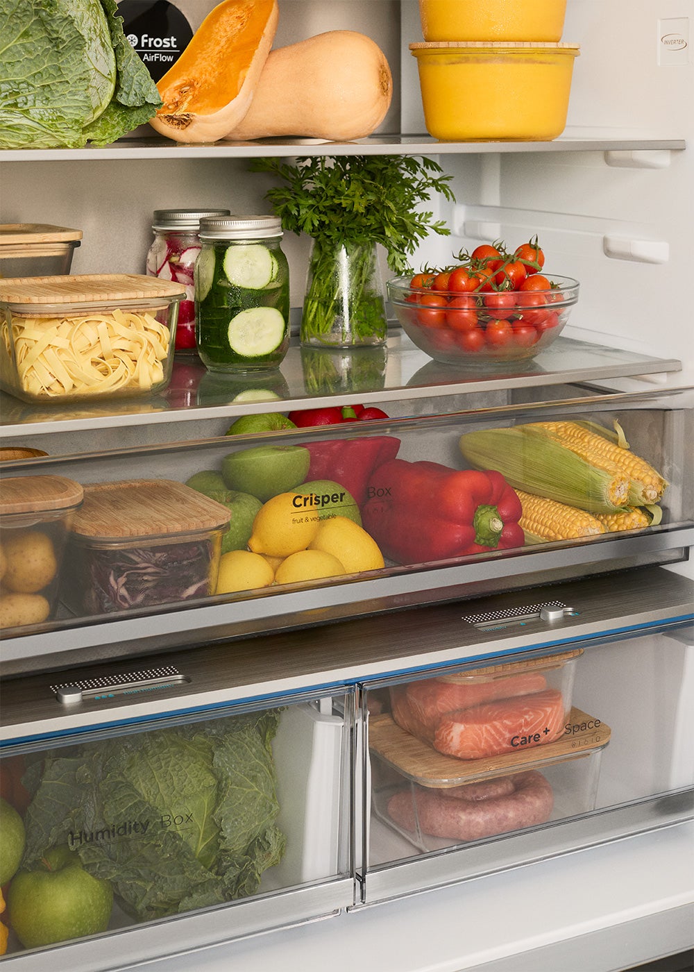 CREATE - FRIDGE STUDIO FRENCH DOOR PRO 509 - Réfrigérateur à porte française 509L No Frost avec Space Pro et Care+- Noir - 4