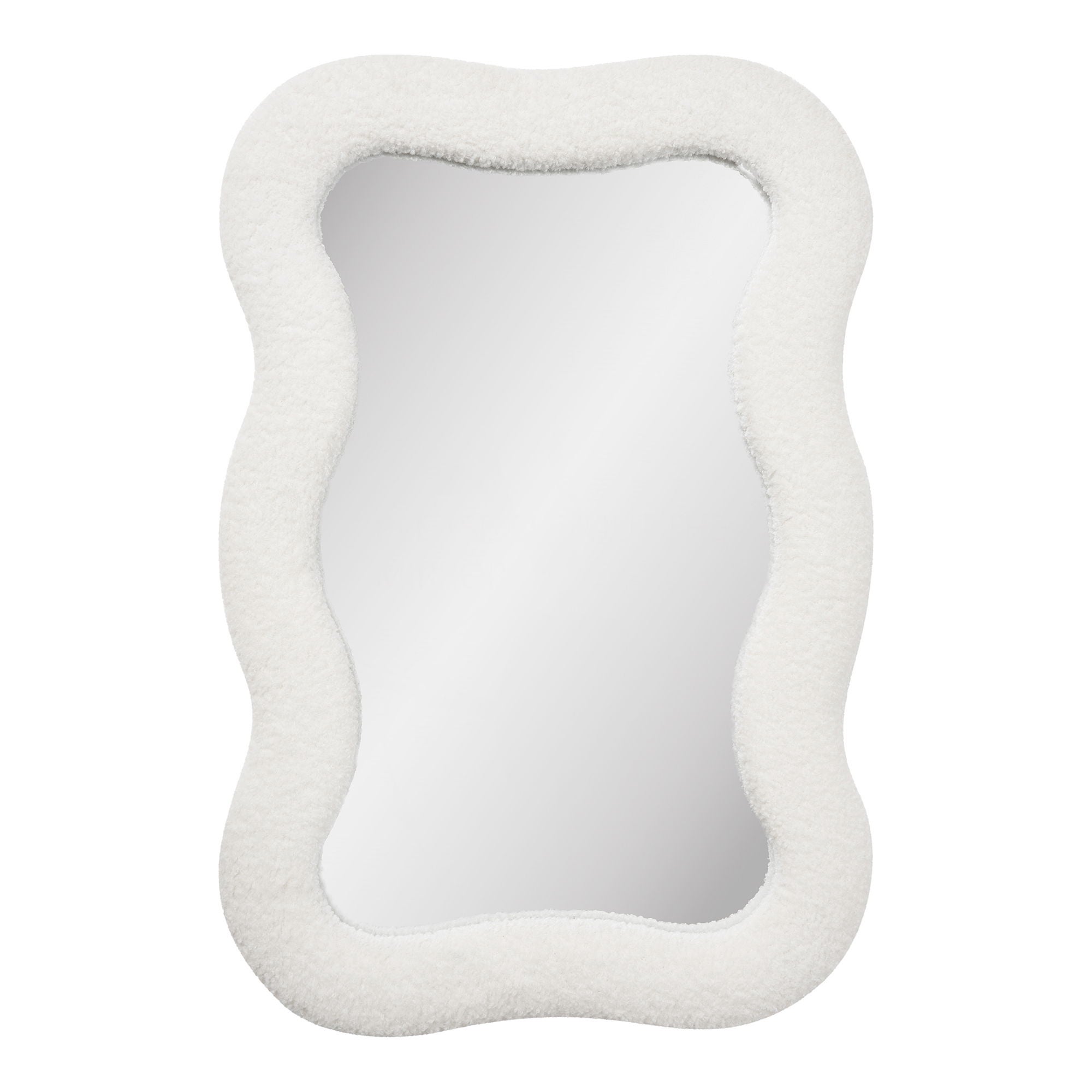 Mia lustro rama teddy biała.
