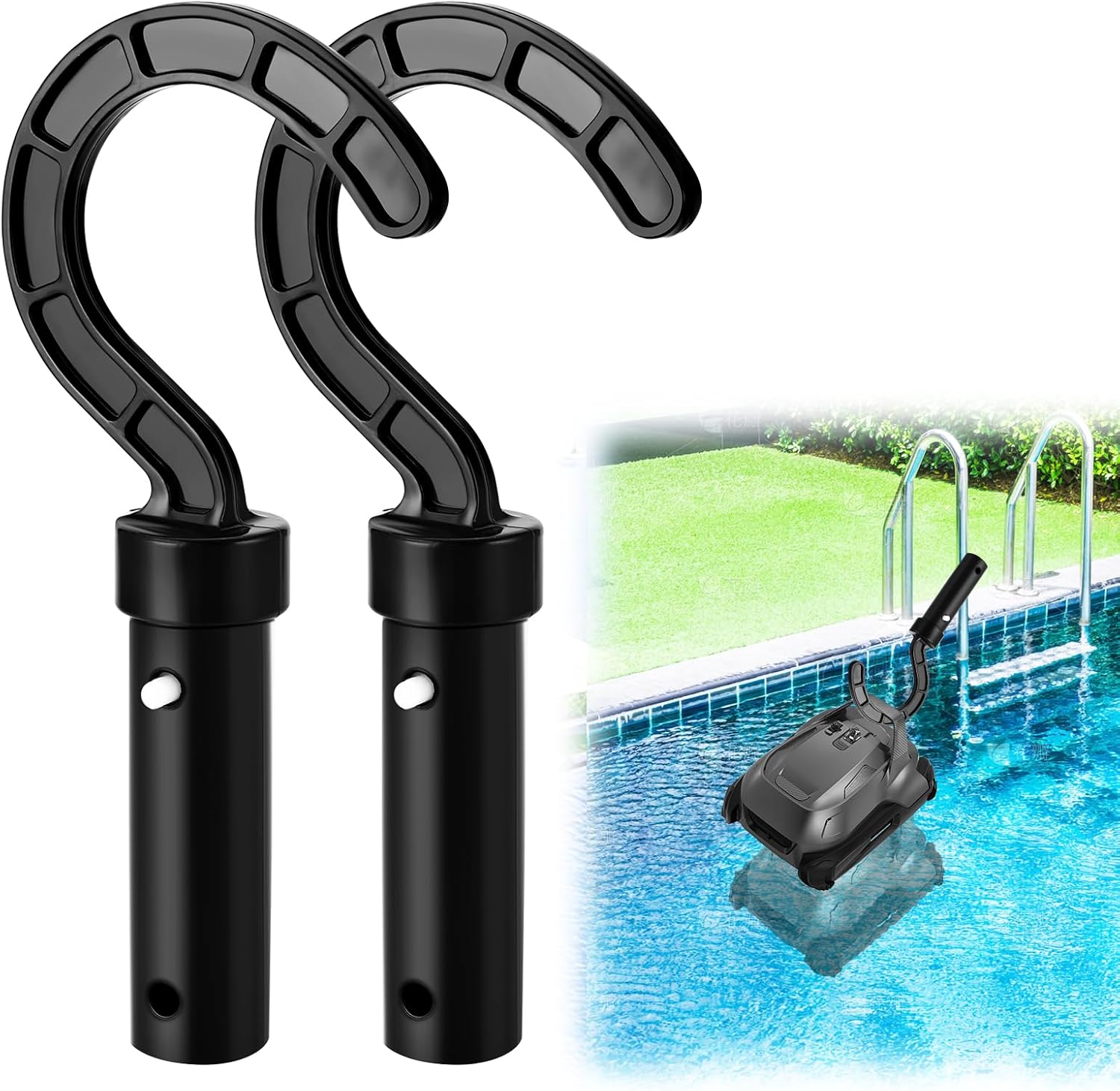 2 haki do odkurzacza basenowego, akcesoria do odkurzacza basenowego, hak do robota, hak do wędki podwodnej