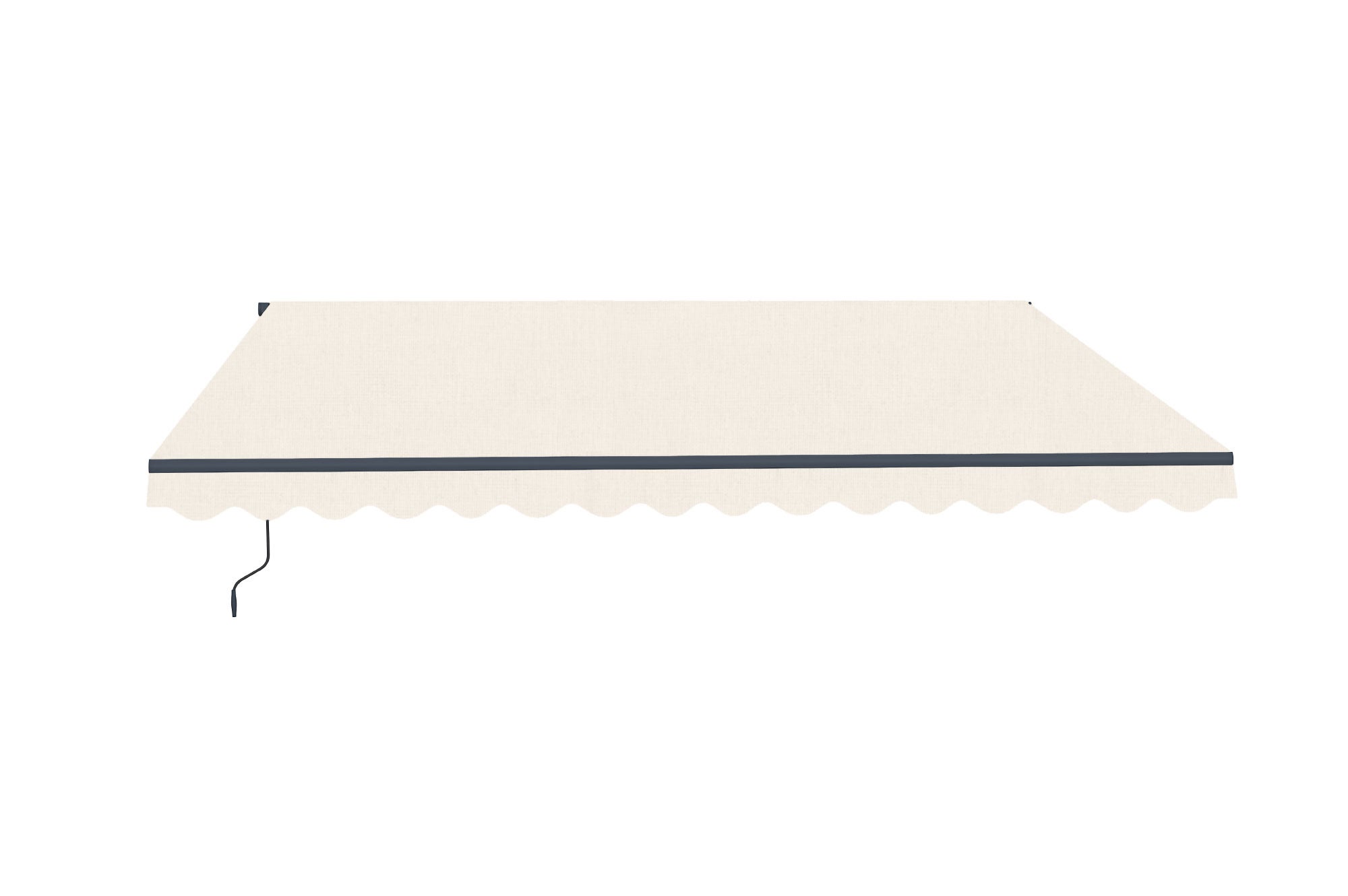 Store banne monobloc VECCHIO 4m x 3m - Toile premium 320g/m2 Beige - 3