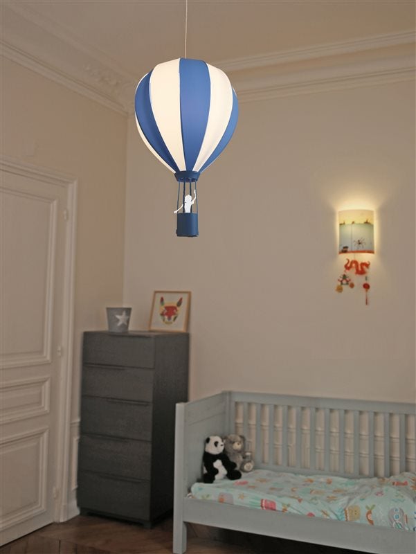 Lampe suspension enfant MONTGOLFIERE - R&M Coudert - bleue - 2